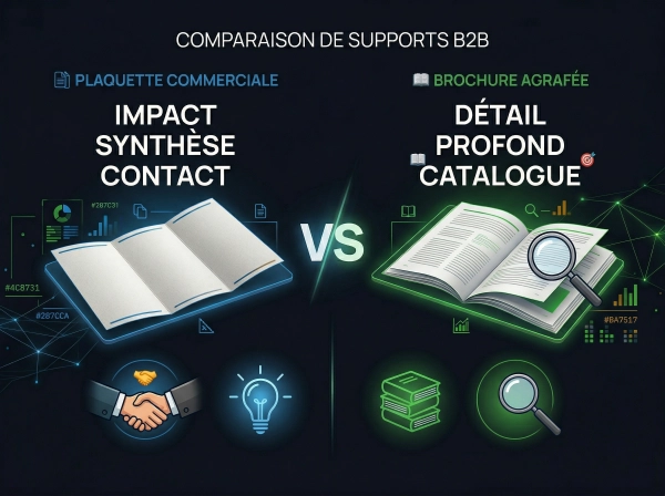 Plaquette commerciale ou brochure : laquelle choisir pour votre entreprise ?