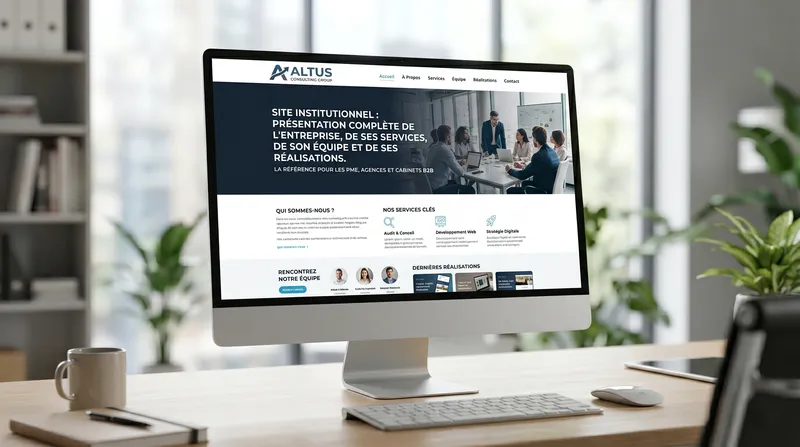 Site vitrine institutionnel B2B