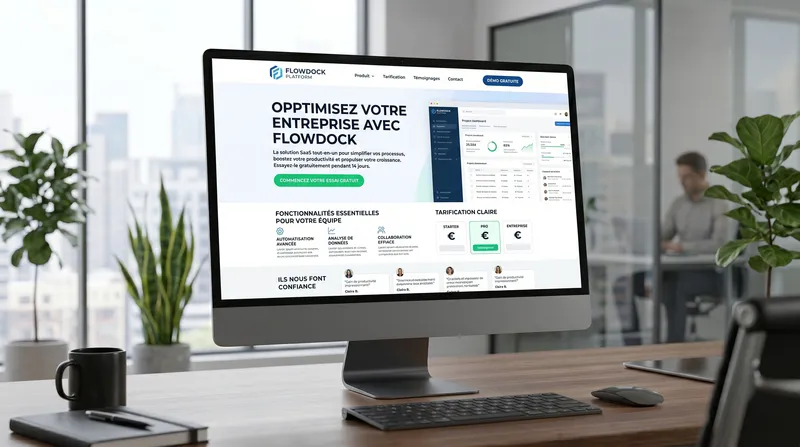 Landing page de service