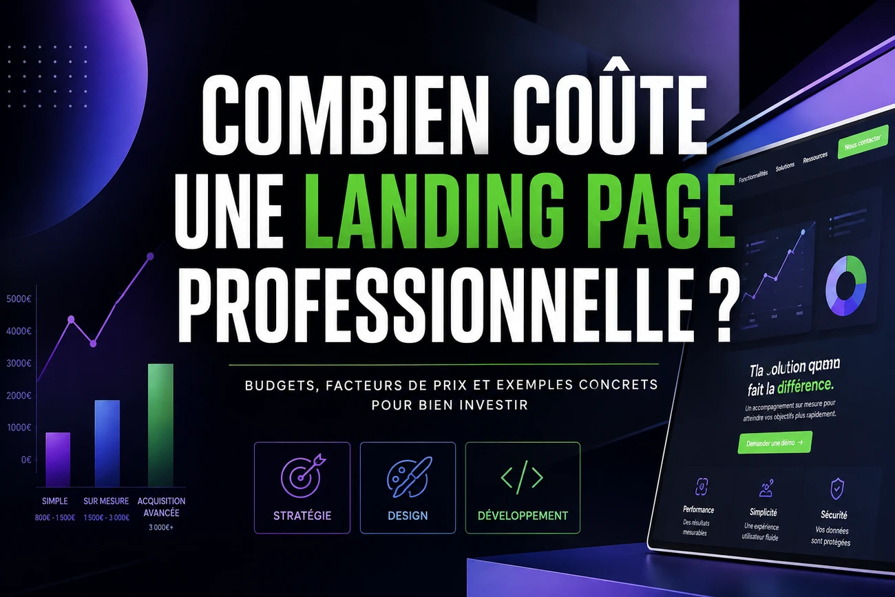 Combien coûte une landing page professionnelle ?
