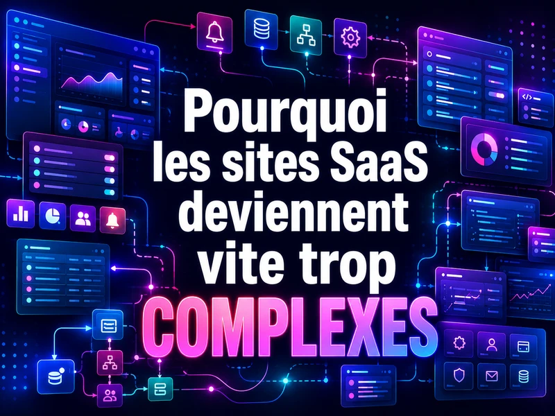 Pourquoi les sites SaaS deviennent vite trop complexes