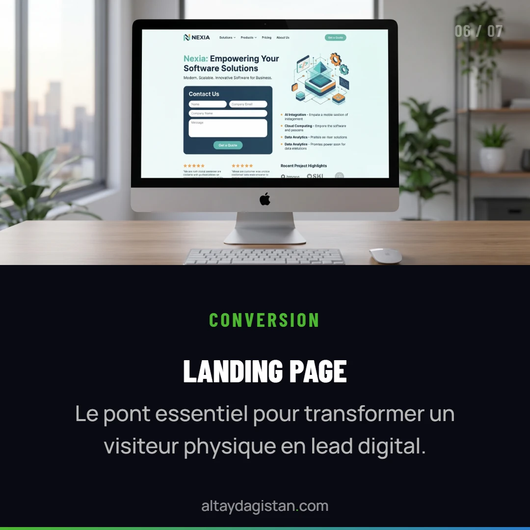 Slide 6 sur 7, la landing page &middot; export r&eacute;el du g&eacute;n&eacute;rateur de carrousels