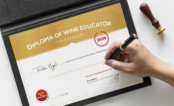 Conception de diplôme – Wine Educator