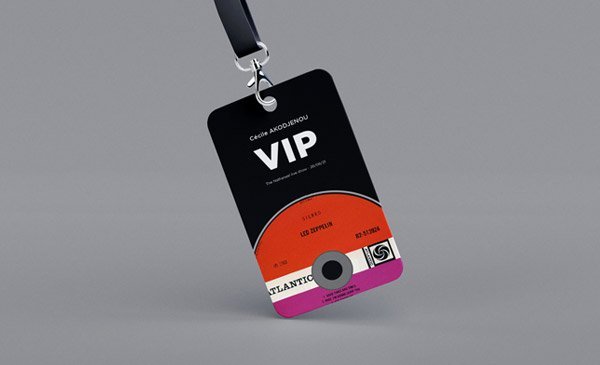 Badge VIP personnalisé – Événementiel