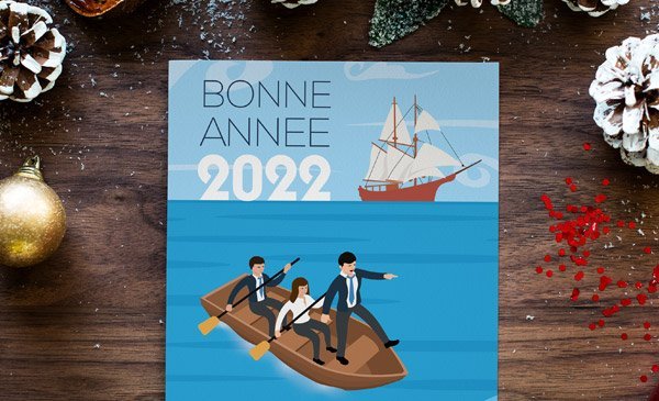 Carte de vœux entreprise – Tasmane