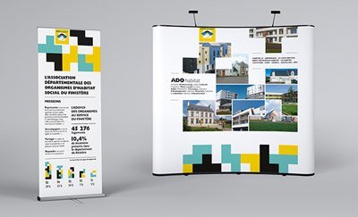 Habillage de stand – ADO Habitat Expo