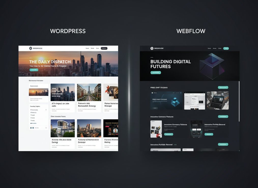 Comparatif WordPress et Webflow