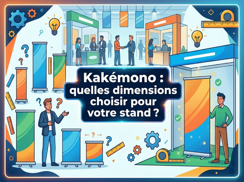 Kakémono : quelles dimensions choisir pour votre stand ?
