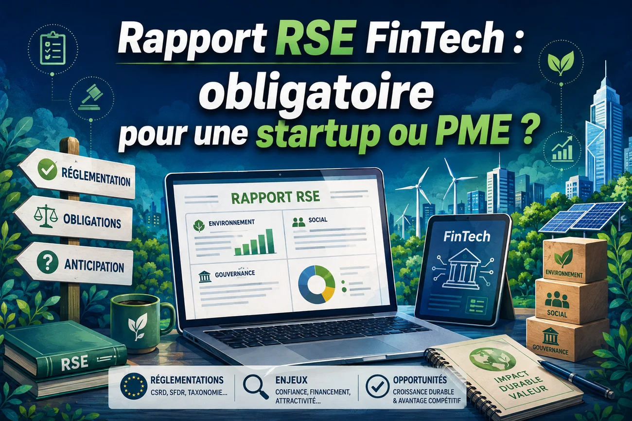 Rapport RSE FinTech obligatoire startup PME — Altay Dagistan graphiste Paris