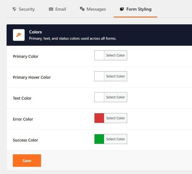 AD Pro Forms style panel