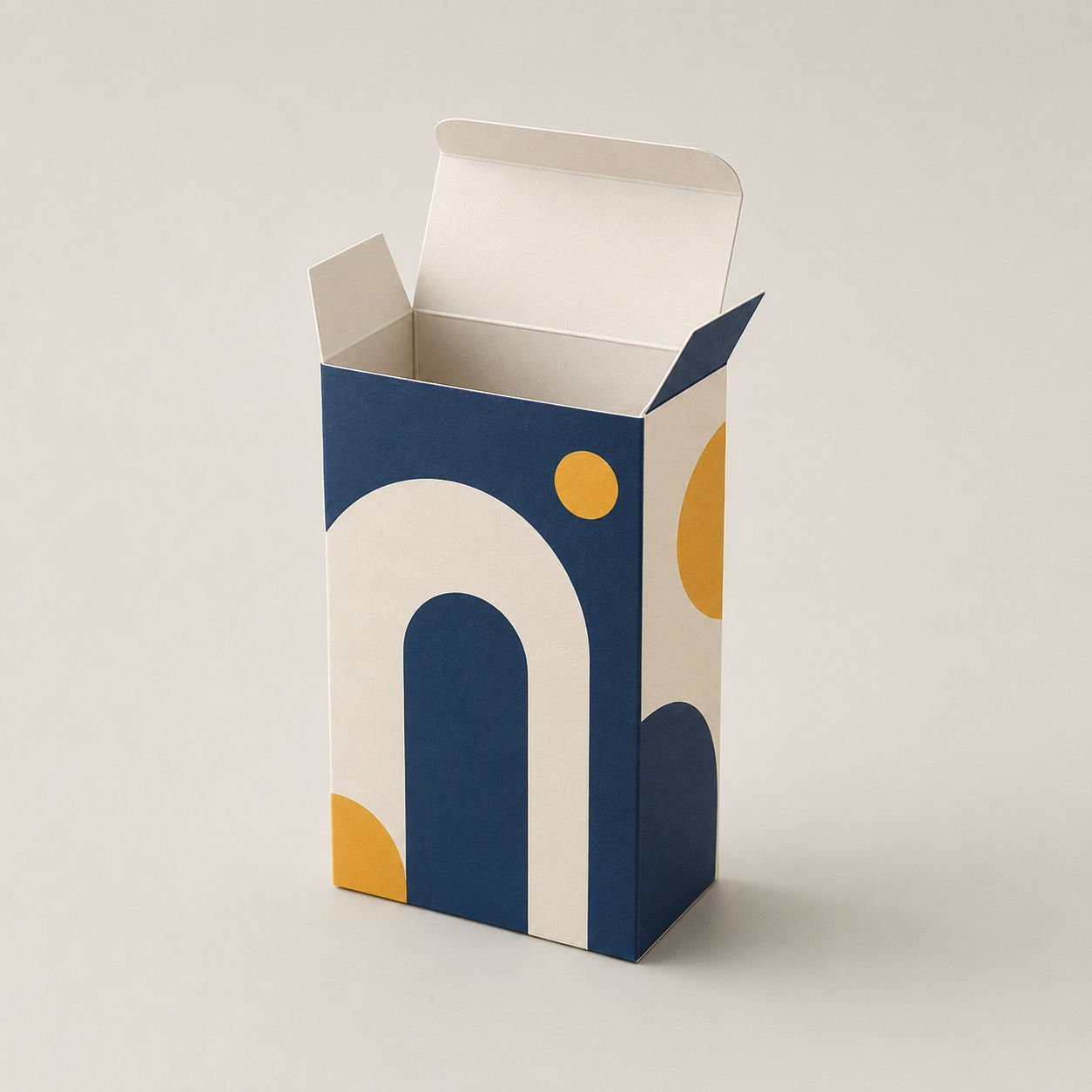Boîte carton simple packaging · graphiste freelance Paris